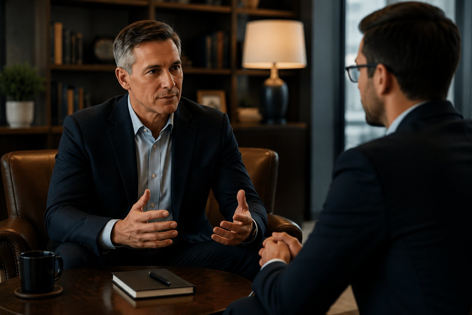 An executive coaching conversation